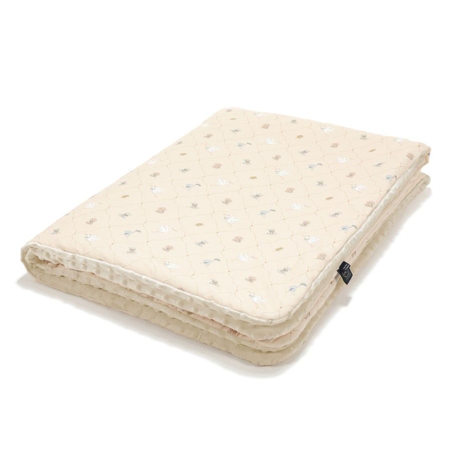 La Millou Ciepły Koc Minky L BEBE MIGNON VANILLA sand