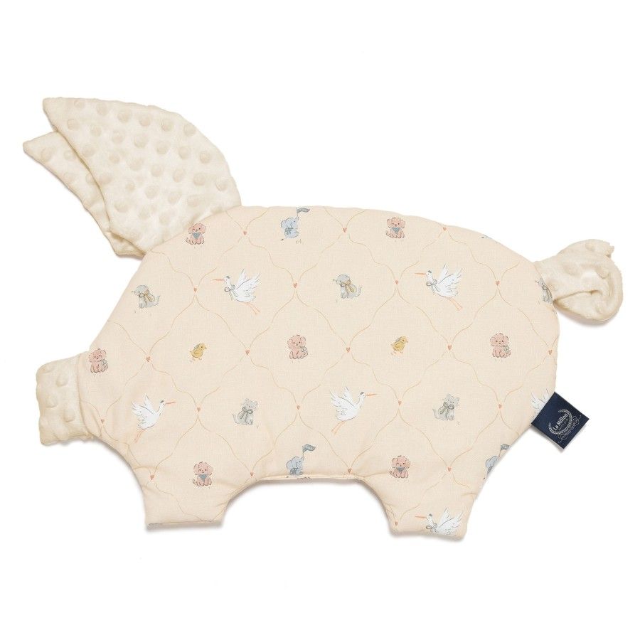 La Millou Poduszka Sleepy Pig Minky BEBE MIGNON VANILLA sand