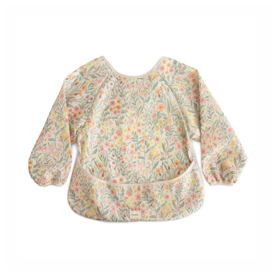 Mushie Śliniak z Rękawami Pastel Blooms