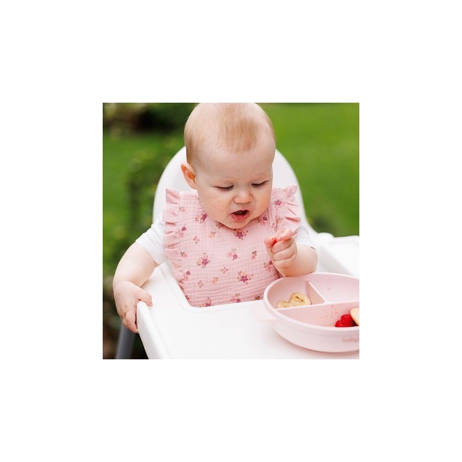 Babyono Śliniak muślinowy różowy
