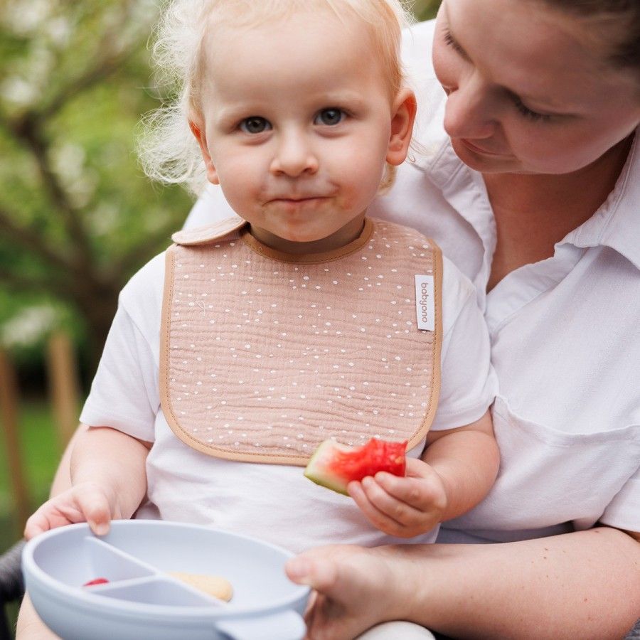 Babyono Śliniak muślinowy brązowy