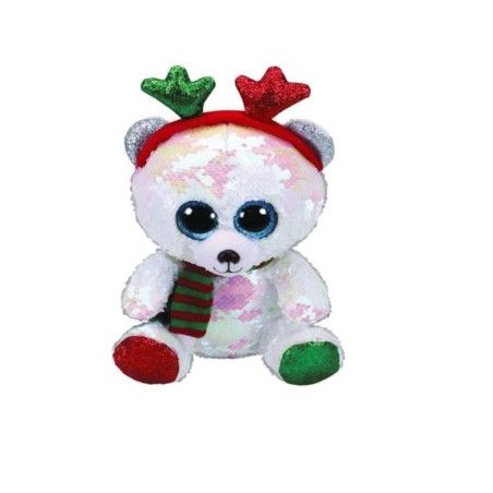 Ty Beanie Boss Flippables Mistletoe - Cekinowy miś