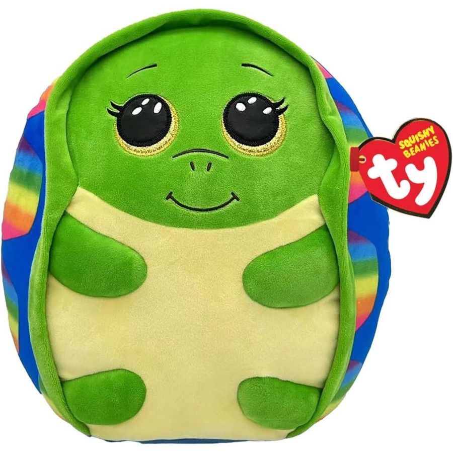 Ty Squishy Beanies Shruggie the Rainbow Turtle Miękka pluszowa poduszka