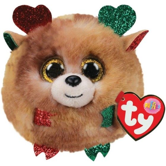 TY Beanie Łoś Renifer Kula Fudge Puffies – 9cm
