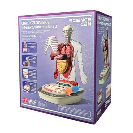 Science Can Ciało Człowieka Interaktywny model 3D 6+