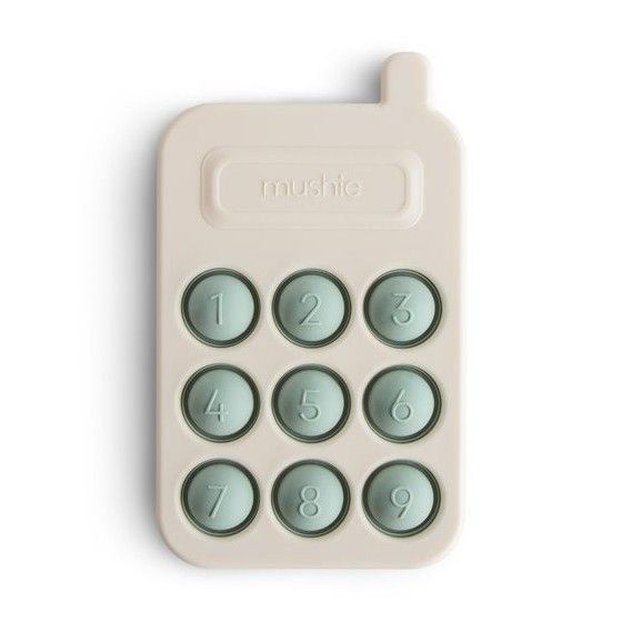 Mushie Zabawka Sensoryczna Telefon Pop It Cambridge Blue