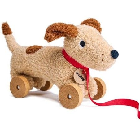 ThreadBear Design Piesek na kółkach do ciągnięcia - Dudley