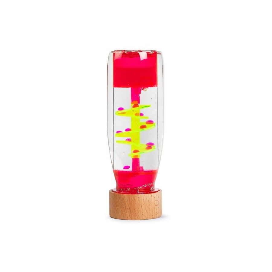 Petit Boum, Butelka sensoryczna, dwufazowa MOVE SPIRALA różowa