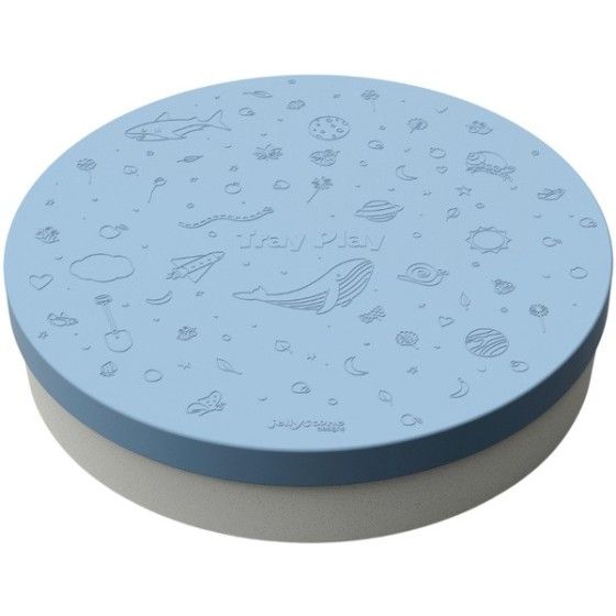 Jellystone, Tacka sensoryczna Play Tray Soft Blue 2w1 pojemnik niebieski
