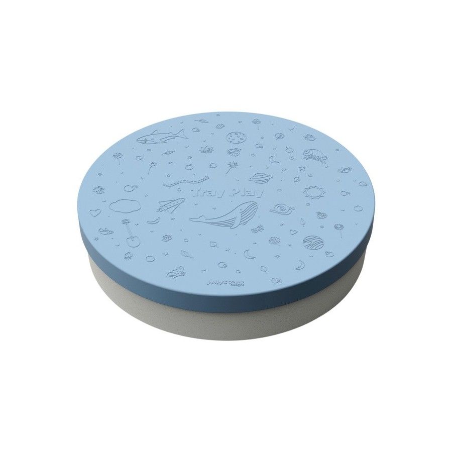Jellystone, Tacka sensoryczna Play Tray Soft Blue 2w1 pojemnik niebieski