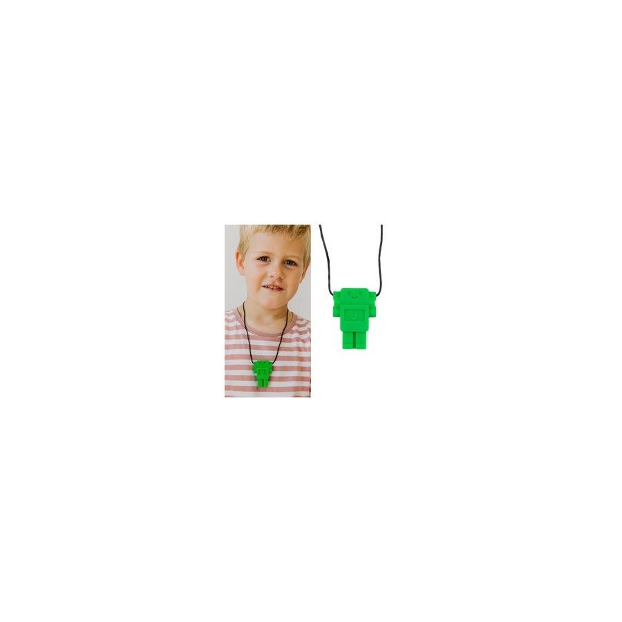 Jellystone, Gryzak terapeutyczny MEDIUM, antystresowy naszyjnik – robot Grassy Green
