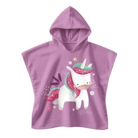 SASSI Okrycie kąpielowe z kapturem100% cotton Jednorożec 2-5 lat