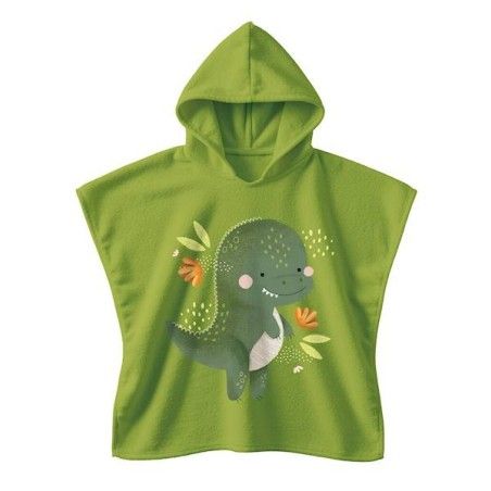SASSIOkrycie kąpielowe z kapturem 100% cotton Dinozaur 2-5 lat