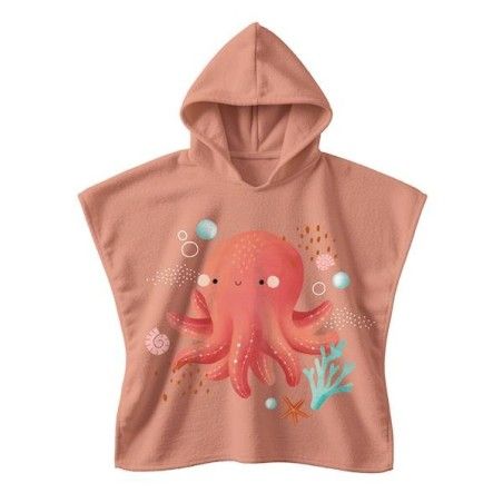 SASSI Okrycie kąpielowe z kapturem100% cotton Ośmiornica 2-5 lat