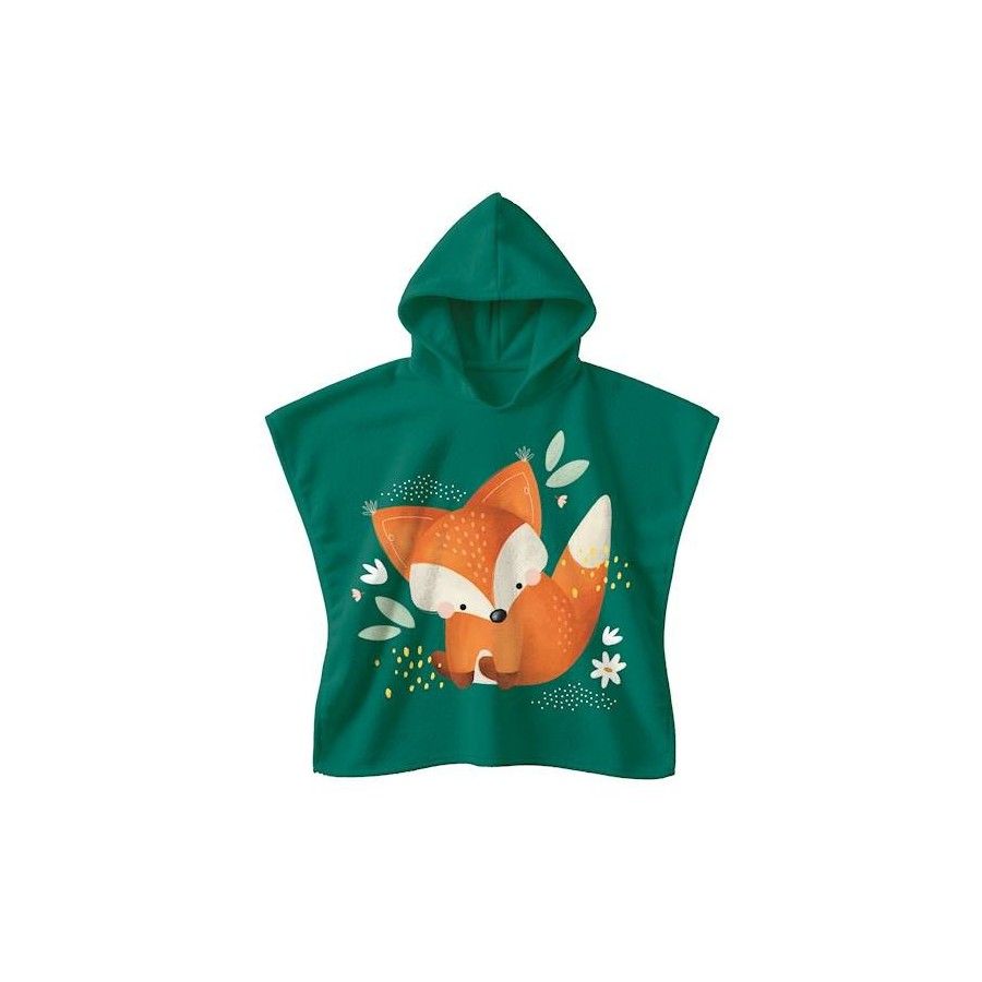 SASSI Okrycie kąpielowe z kapturem 100% cotton Lisek 2-5 lat