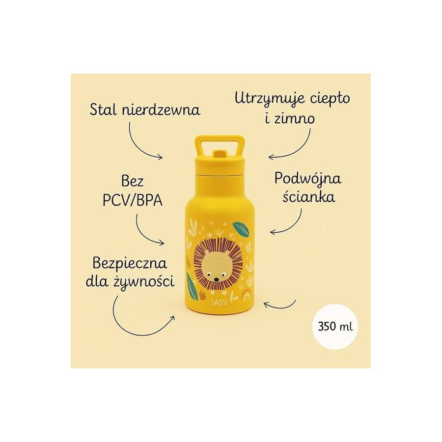 SASSI Butelka termiczna 350 ml Lew