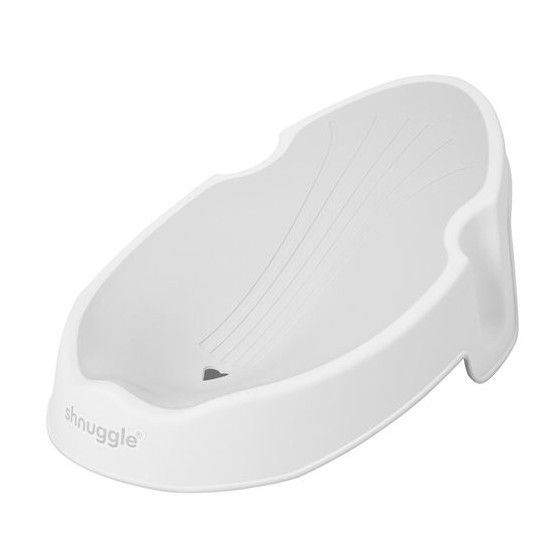 Shnuggle Leżaczek do Kąpieli Noworodka White Grey