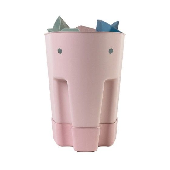 Shnuggle Wolnostojący Pojemnik na Zabawki do Kąpieli Ellie Blush