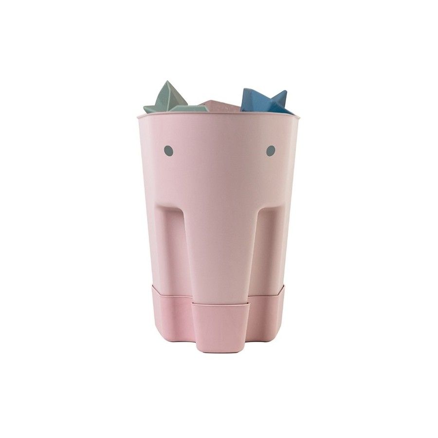 Shnuggle Wolnostojący Pojemnik na Zabawki do Kąpieli Ellie Blush