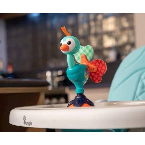 BO JUNGLE B-Zabawka Cute Peacock słodki paw na przyssawce