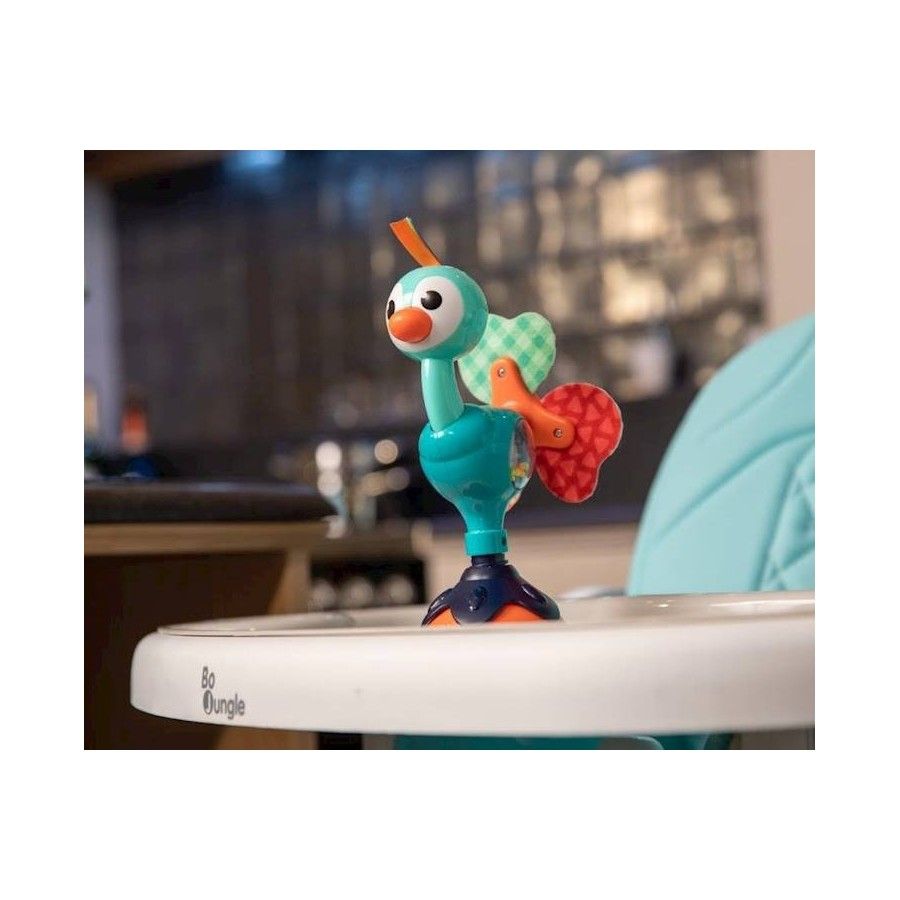 BO JUNGLE B-Zabawka Cute Peacock słodki paw na przyssawce