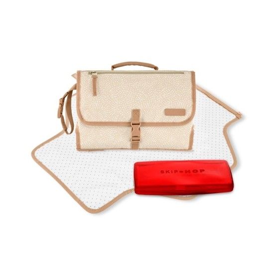 Skip Hop Mata do Przewijania Pronto Beige Swirl Dot
