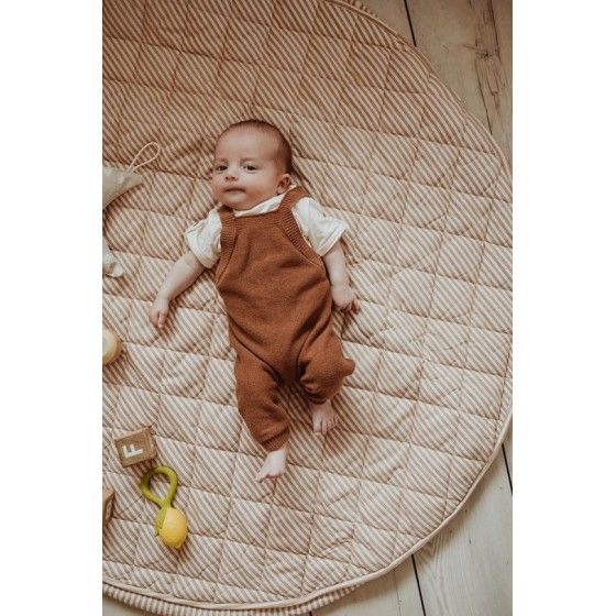 Play&Go NOOMAD SOFT Mata i Worek na Zabawki 3w1 Organic Stripes Brown