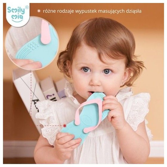 Smily Mia Gryzak dla Niemowlaka Klapek Blue