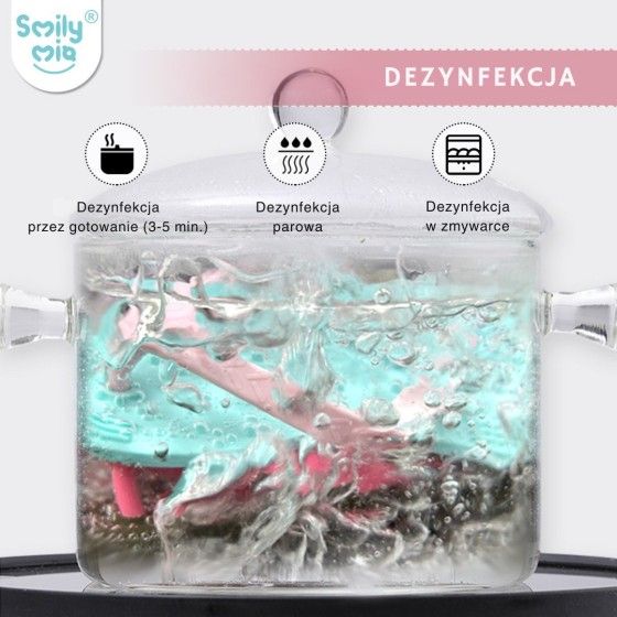 Smily Mia Gryzak dla Niemowlaka Klapek Pink