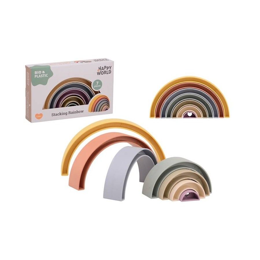 HAPPY WORLD  Tęcza do układania BIOplastik  12 m+