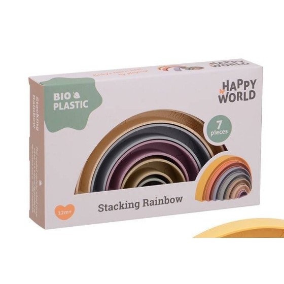 HAPPY WORLD  Tęcza do układania BIOplastik  12 m+