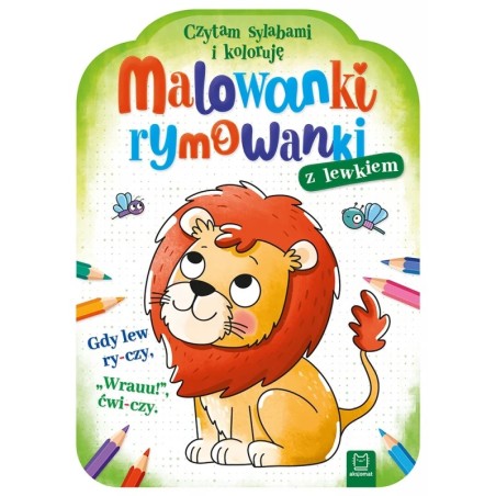 Aksjomat Malowanki rymowanki z lewkiem. Czytam sylabami i koloruję