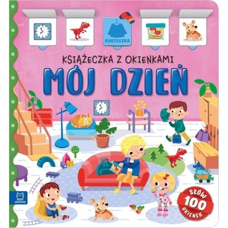 Aksjomat Mój dzień. Książeczka z okienkami. 100 okienek – 100 słów