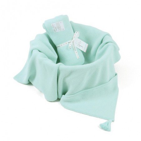 ColorStories - Bamboo Blanket with hood - mint