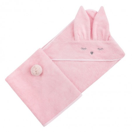 Samiboo - bamboo towel pink bunny
