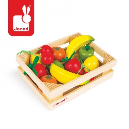 JANOD Houten fruit 12 stuks in een doos