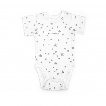 ColorStories - Body niemowlęce Shortsleeve - MilkyWay White - 56 cm