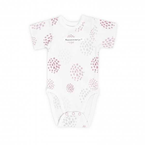 ColorStories - Baby Body Shortsleeve - Dots roses - 68 cm