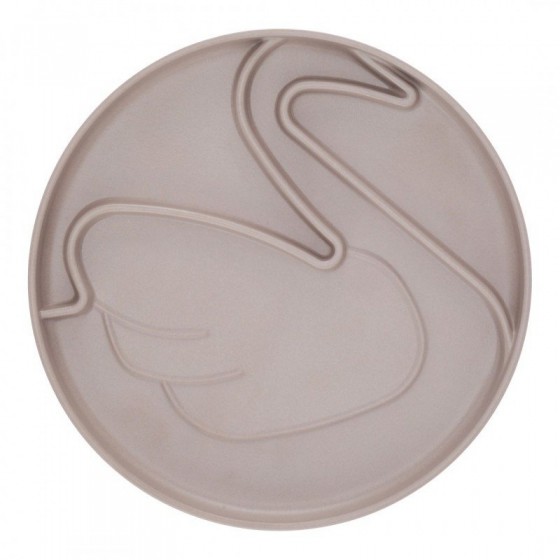 ASSIETTE BAMBOU LILLE VILDE CYGNE TAUPE