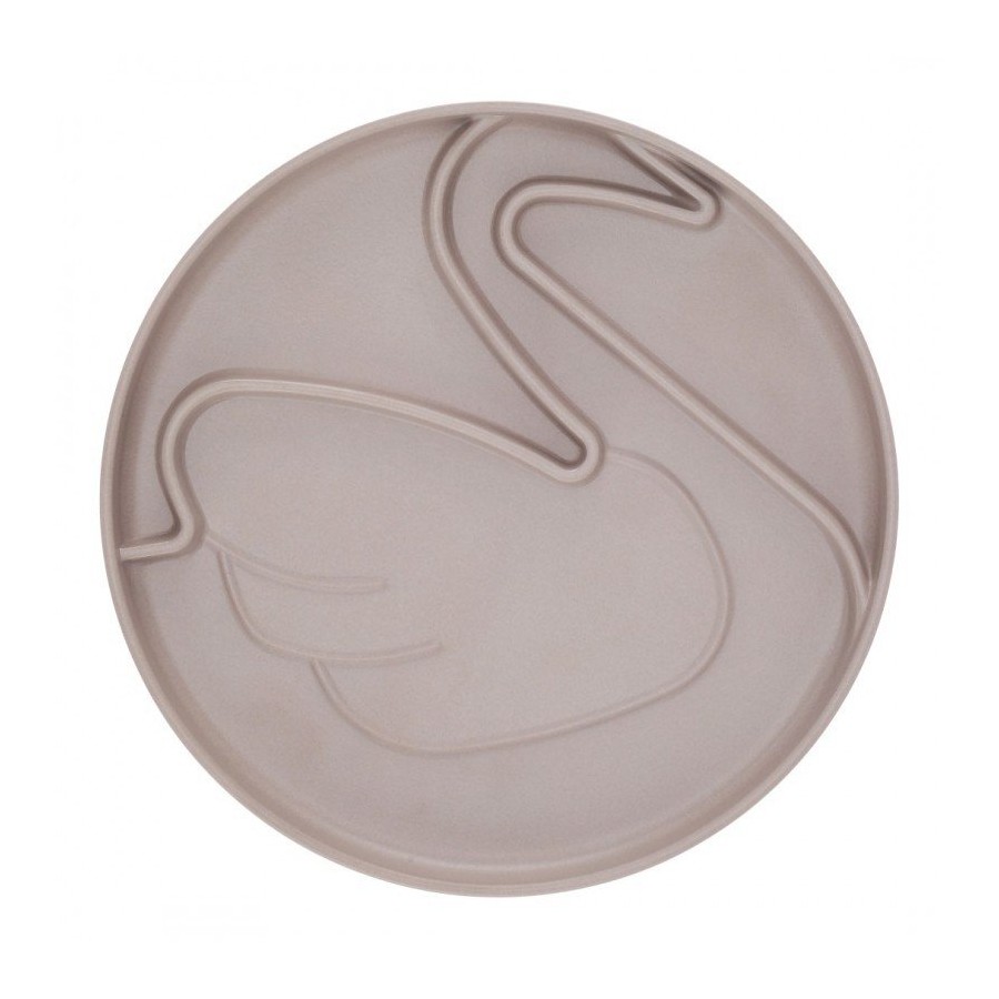 LILLE Vilde SWAN plate BAMBOO TAUPE