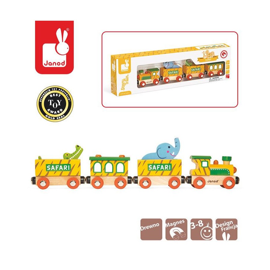 Janod, Safari, wooden train