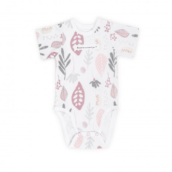 ColorStories - Body baby Shortsleeve - Floral roses - 56 cm