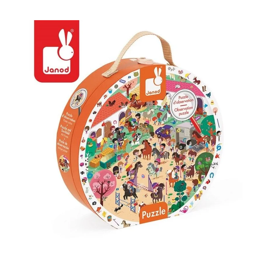 JANOD Puzzle obserwacyjne w walizce Stadnina JANOD Puzzle obserwacyjne w walizce Stadnina