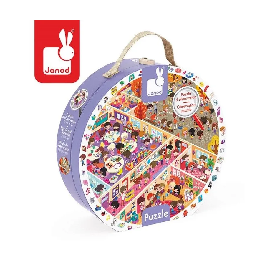 JANOD Puzzle obserwacyjne w walizce Szkoła JANOD Puzzle obserwacyjne w walizce Szkoła
