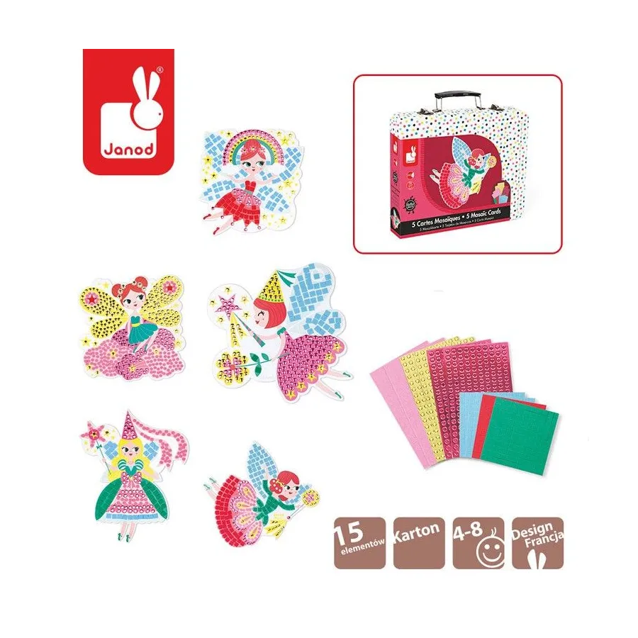 JANOD set of artistic mosaic Fairies