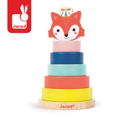 JANOD wooden pyramid Lisek Baby Forest