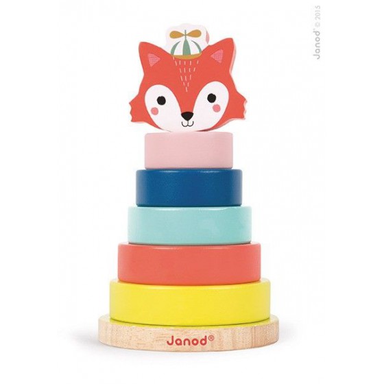 JANOD wooden pyramid Lisek Baby Forest