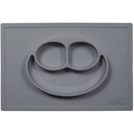 EZPZ 2in1 Happy Mat silikonplatta med dyna, grå