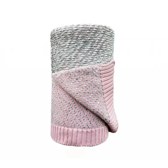 LULLALOVE WARM BLANKET WITH COTTON WOOL Pink