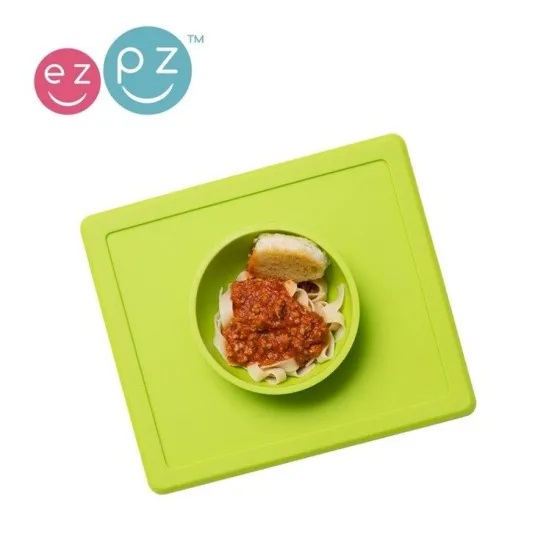EZPZ Silikonowa miseczka miska z podkładką 2w1 Happy Bowl